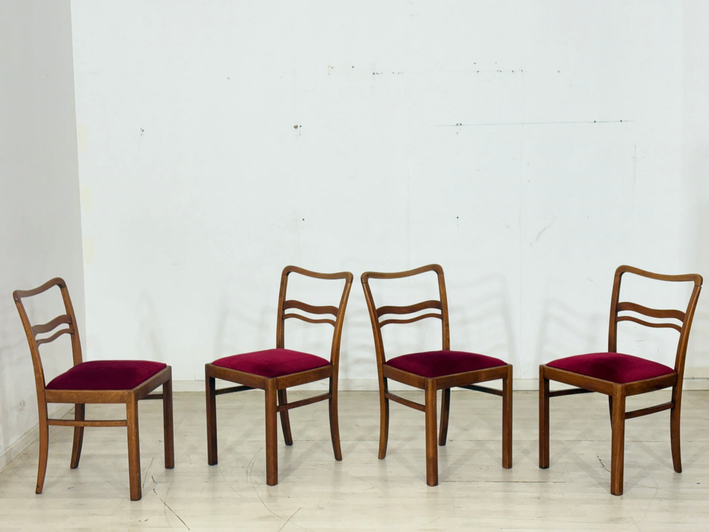 4er Set Jugendstil Stühle / Esszimmerstühle Set – um 1920