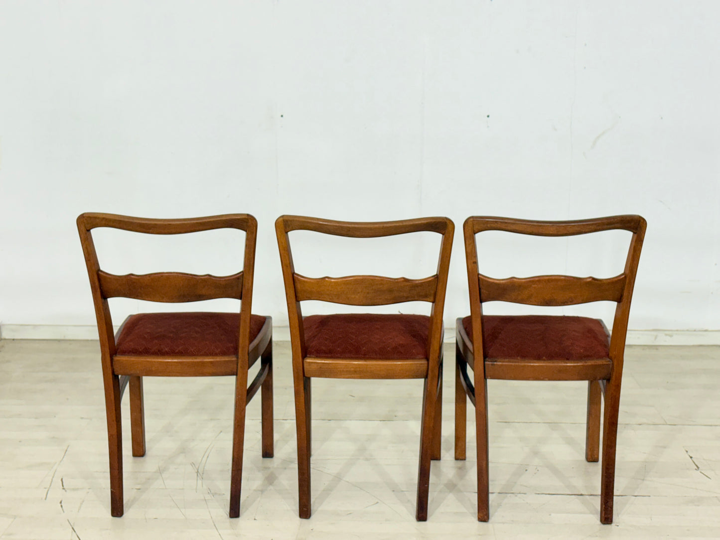 3er Set Schöne Jugendstil Stühle / Esszimmerstühle – um 1920