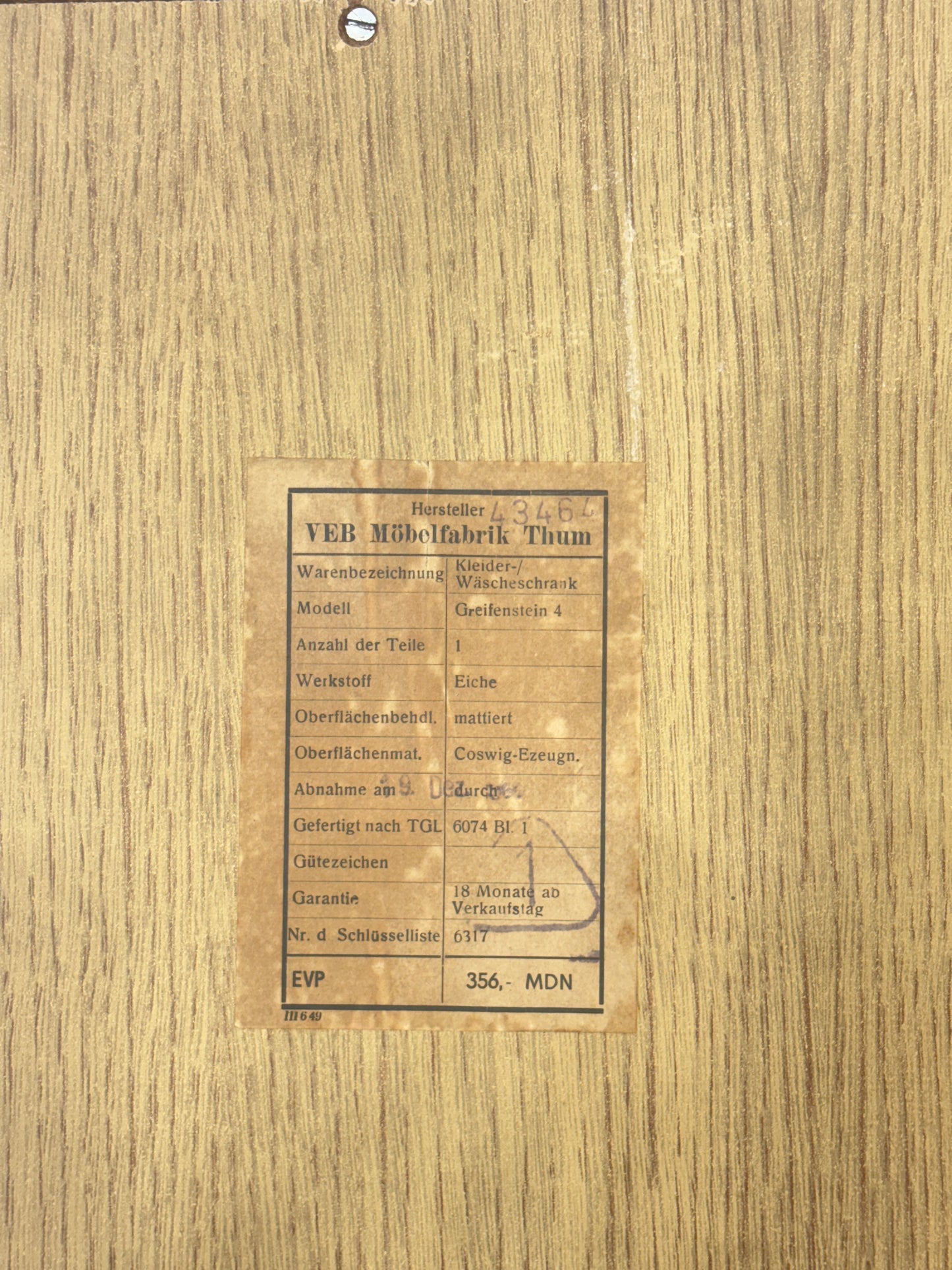 Mid Century Kleiderschrank Holz Schrank Schlafzimmerschrank Vintage
