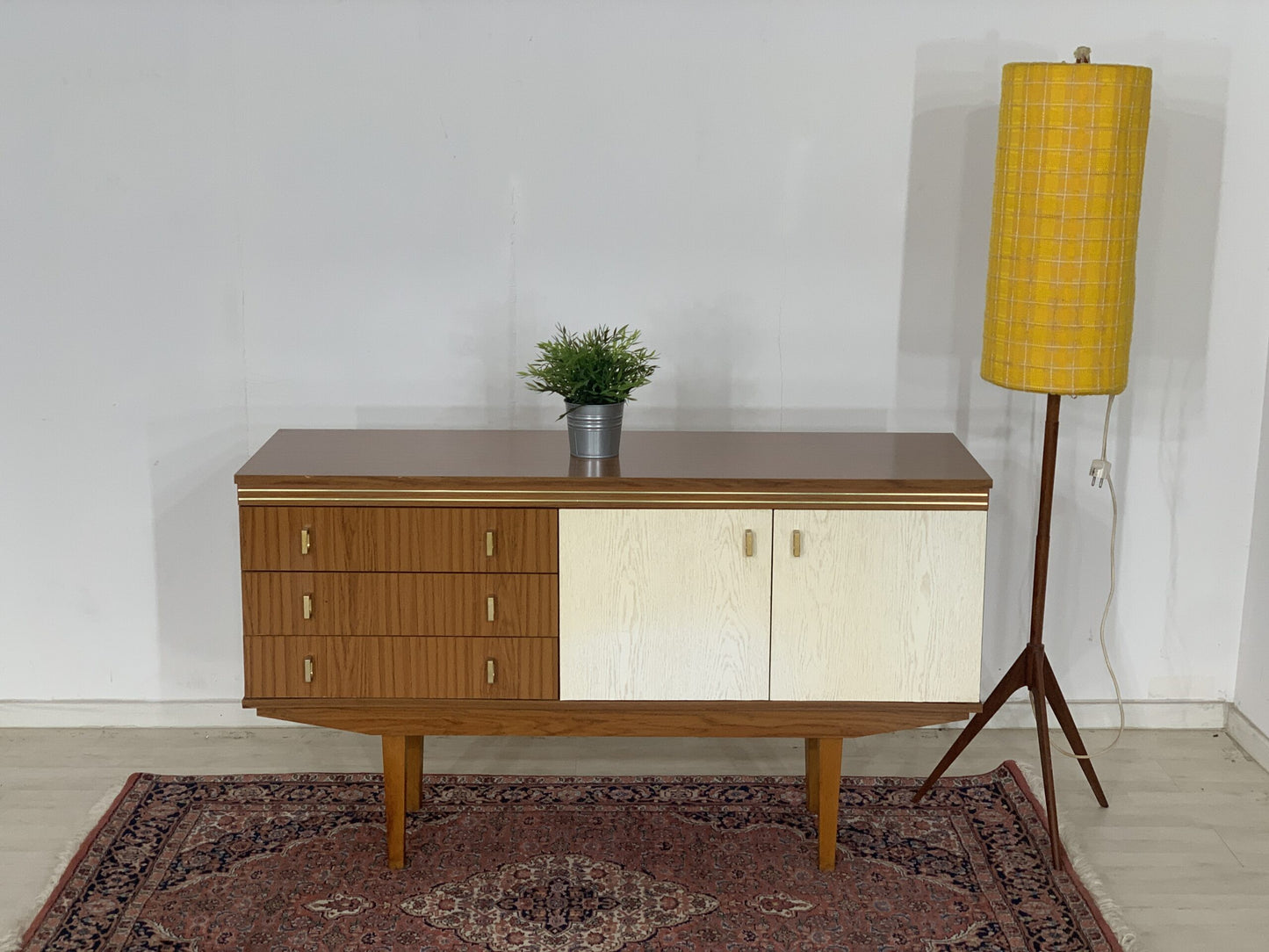 MID CENTURY SIDEBOARD KOMMODE ANRICHTE SCHRANK FLURSCHRANK VINTAGE