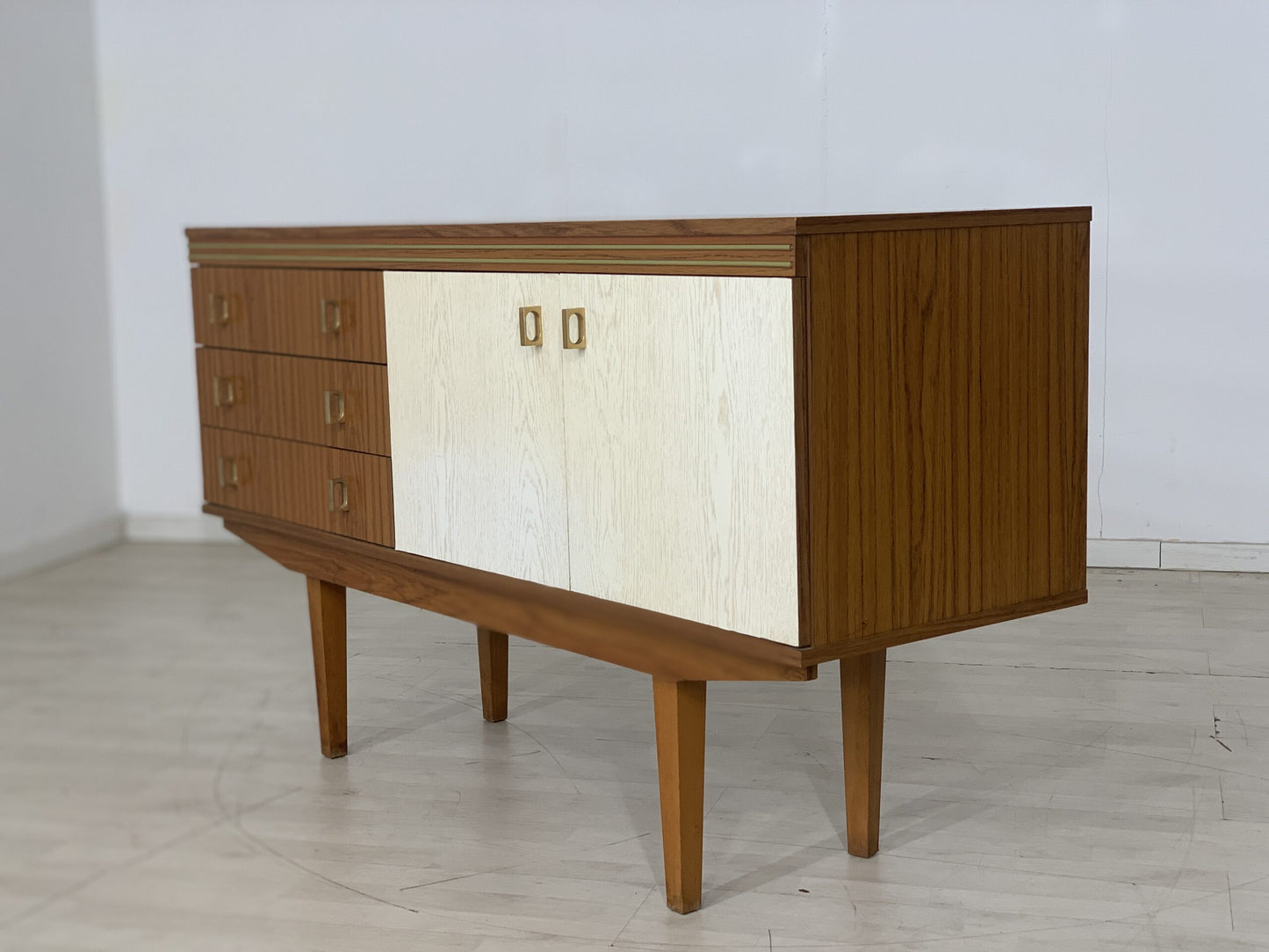 MID CENTURY SIDEBOARD KOMMODE ANRICHTE SCHRANK FLURSCHRANK VINTAGE