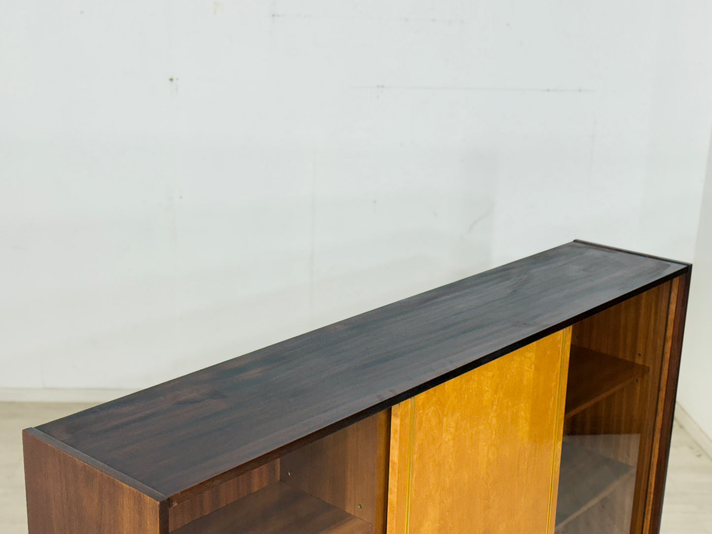 Mid Century Vitrinenschrank Vitrine Highboard Sideboard Vintage