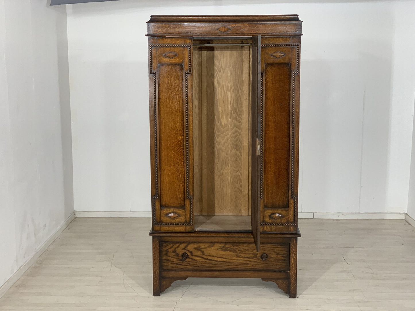 GRÜNDERZEIT KLEIDERSCHRANK SCHLAFZIMMERSCHRANK WÄSCHESCHRANK SCHRANK UM 1900 WARDROBE