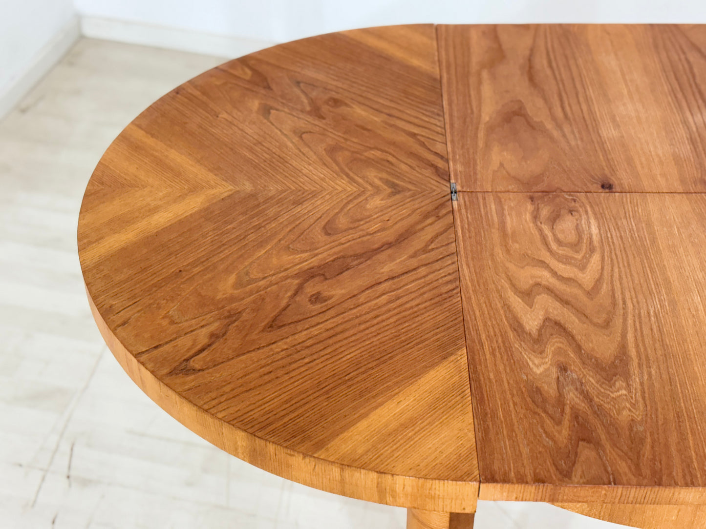 Vintage Art Deco Esstisch Ausziehbar Holz Tisch um 1940