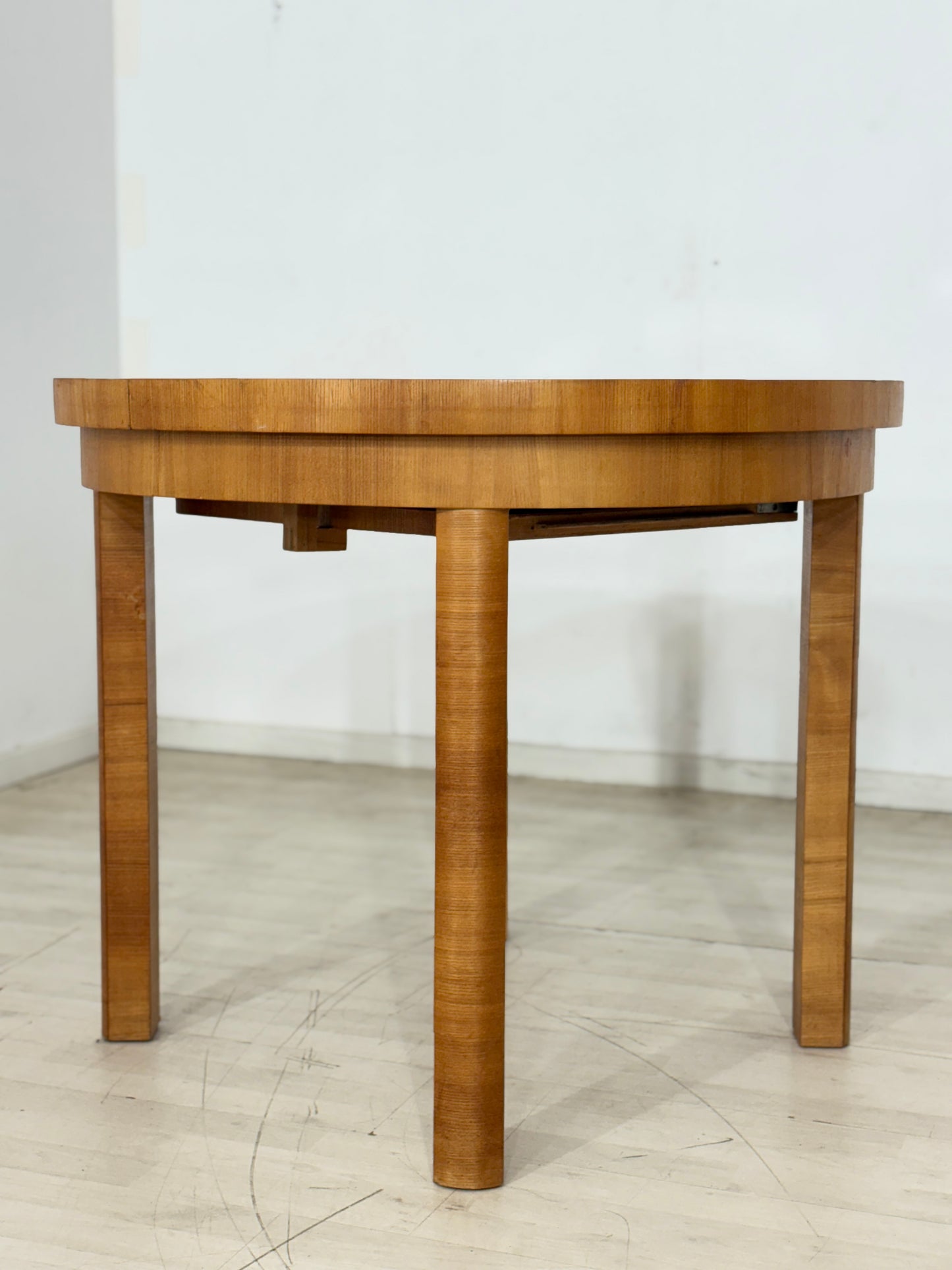 Vintage Art Deco Esstisch Ausziehbar Holz Tisch um 1940