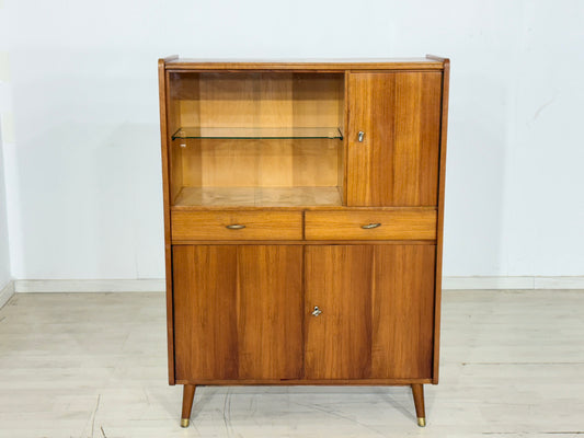 Mid Century Highboard Wohnzimmerschrank Schrank Flurschrank Anrichte Vintage