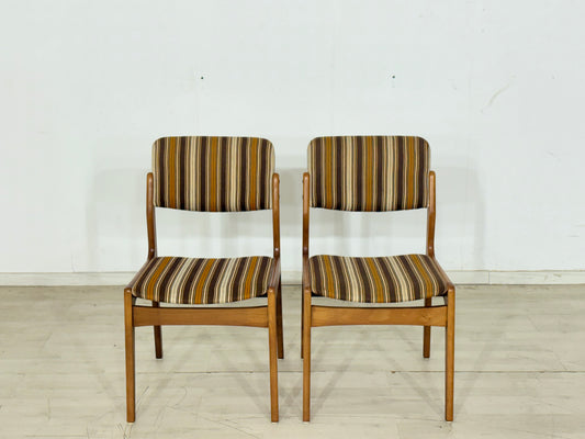 2er Stilvolle Mid-Century Esszimmerstühle im Retro-Look