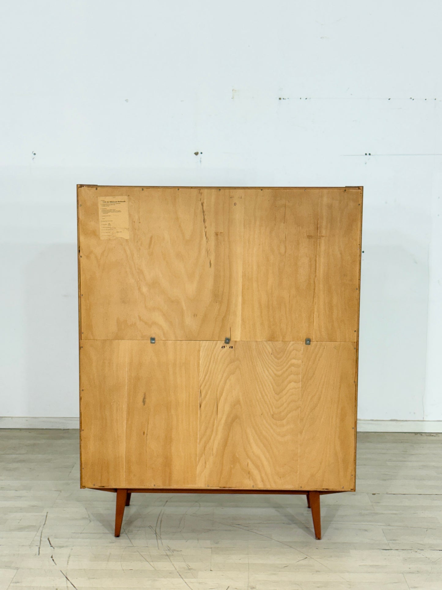 Mid Century Wäscheschrank Schrank Schuhschrank Flurschrank Vintage