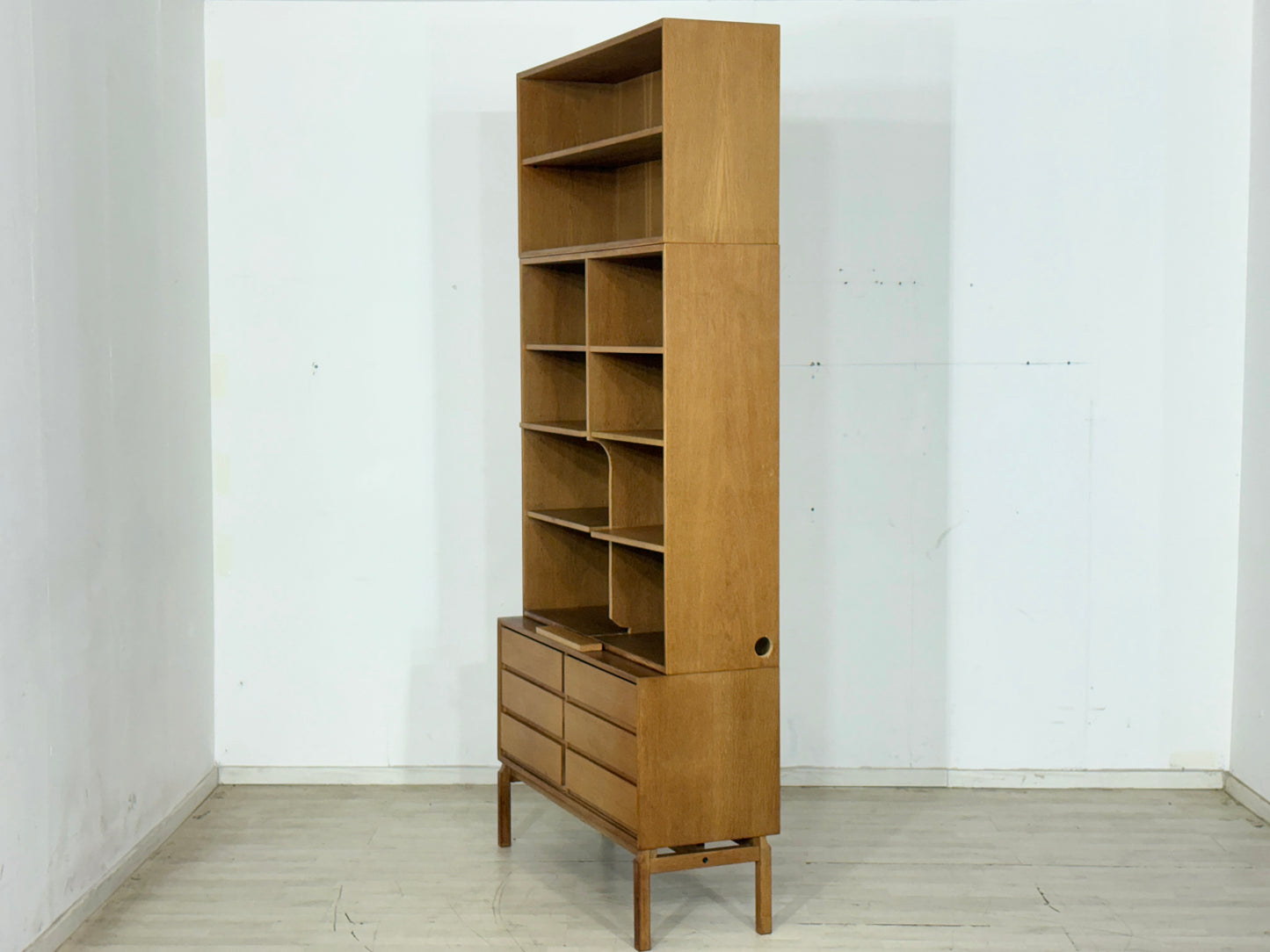 Mid Century Klassiker: IKEA MTP Regal / Highboard / Sideboard – Eiche – Design Marianne Richter