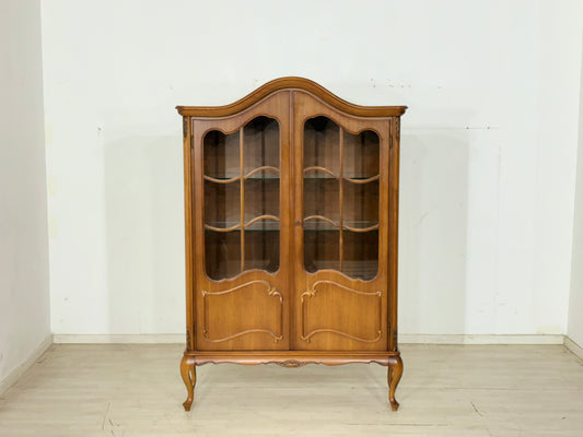 Elegante barocke Vitrine / Vitrinenschrank / Chippendale Vitrine / Vitrine Schrank