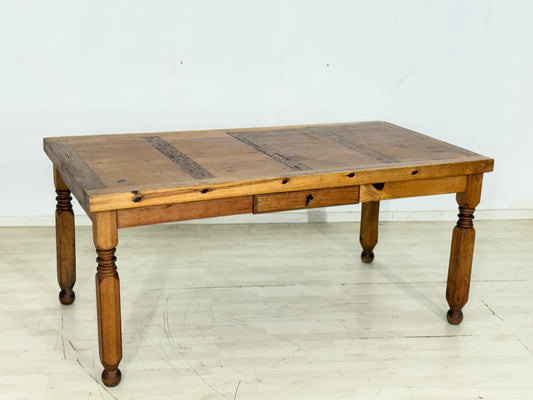Massiver Holz Esstisch Tisch Küchentisch Kiefernholz um 1920