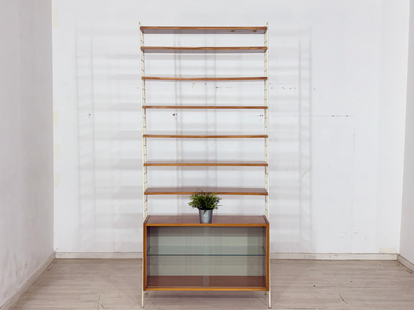 Modulares Mid-Century Wandregal „Sybille“-Serie - 60er Jahre / Stringregal