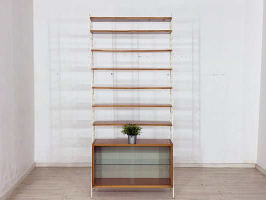Modulares Mid-Century Wandregal „Sybille“-Serie - 60er Jahre / Stringregal