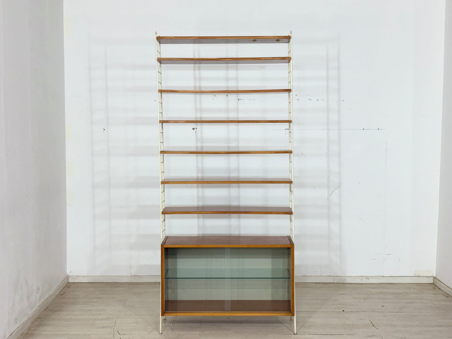 Modulares Mid-Century Wandregal „Sybille“-Serie - 60er Jahre / Stringregal