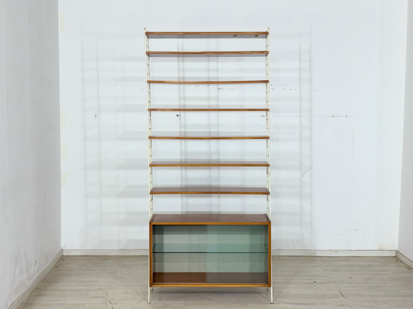 Modulares Mid-Century Wandregal „Sybille“-Serie - 60er Jahre / Stringregal