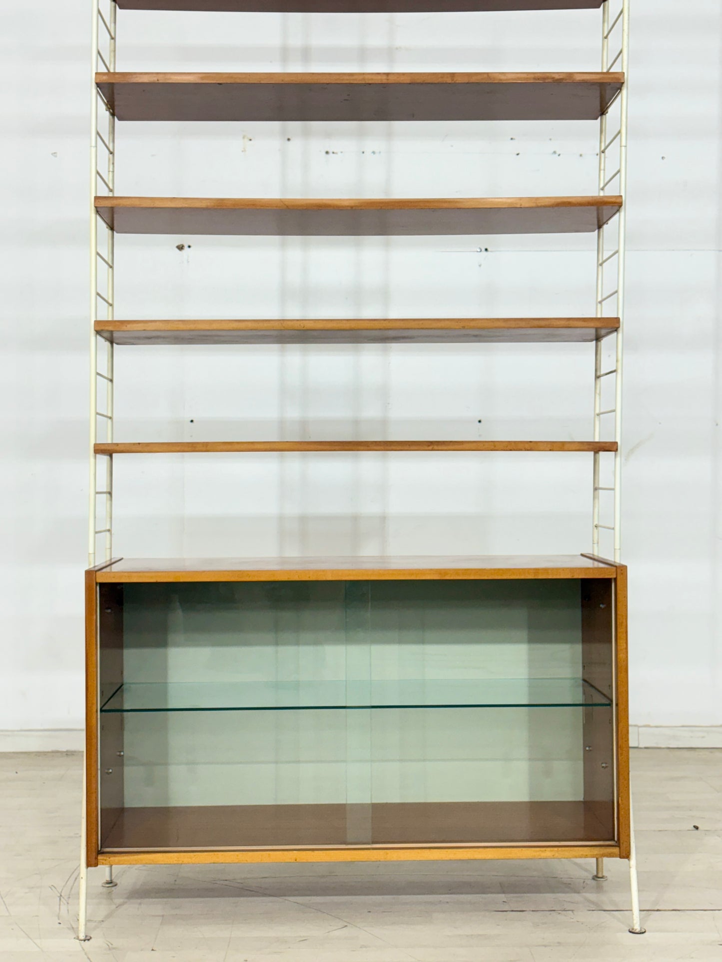 Modulares Mid-Century Wandregal „Sybille“-Serie - 60er Jahre / Stringregal