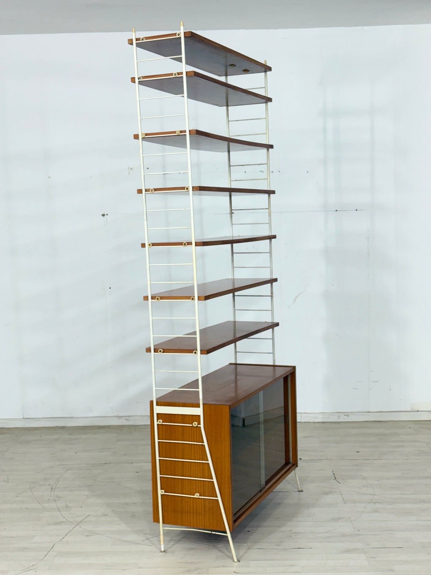 Modulares Mid-Century Wandregal „Sybille“-Serie - 60er Jahre / Stringregal