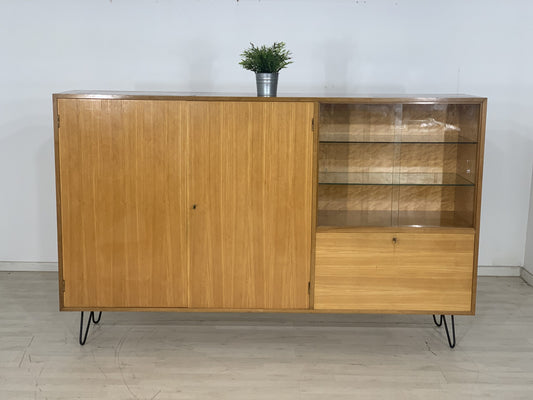 60ER JAHRE ANRICHTE WOHNZIMMERSCHRANK SCHRANK GESCHIRRSCHRANK VINTAGE HIGHBOARD