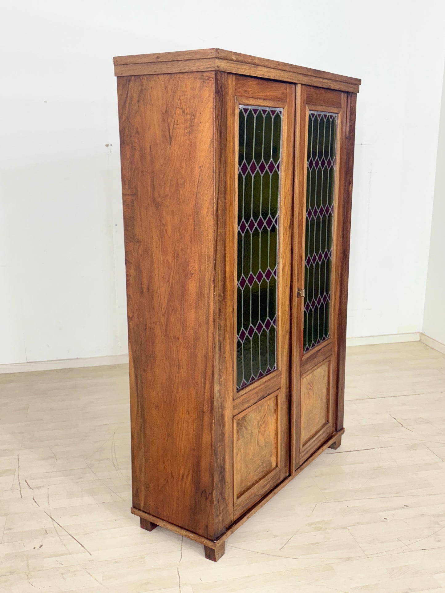 Sehr schöner Louis Philippe Fächerschrank Schrank Bücherschrank um 1880