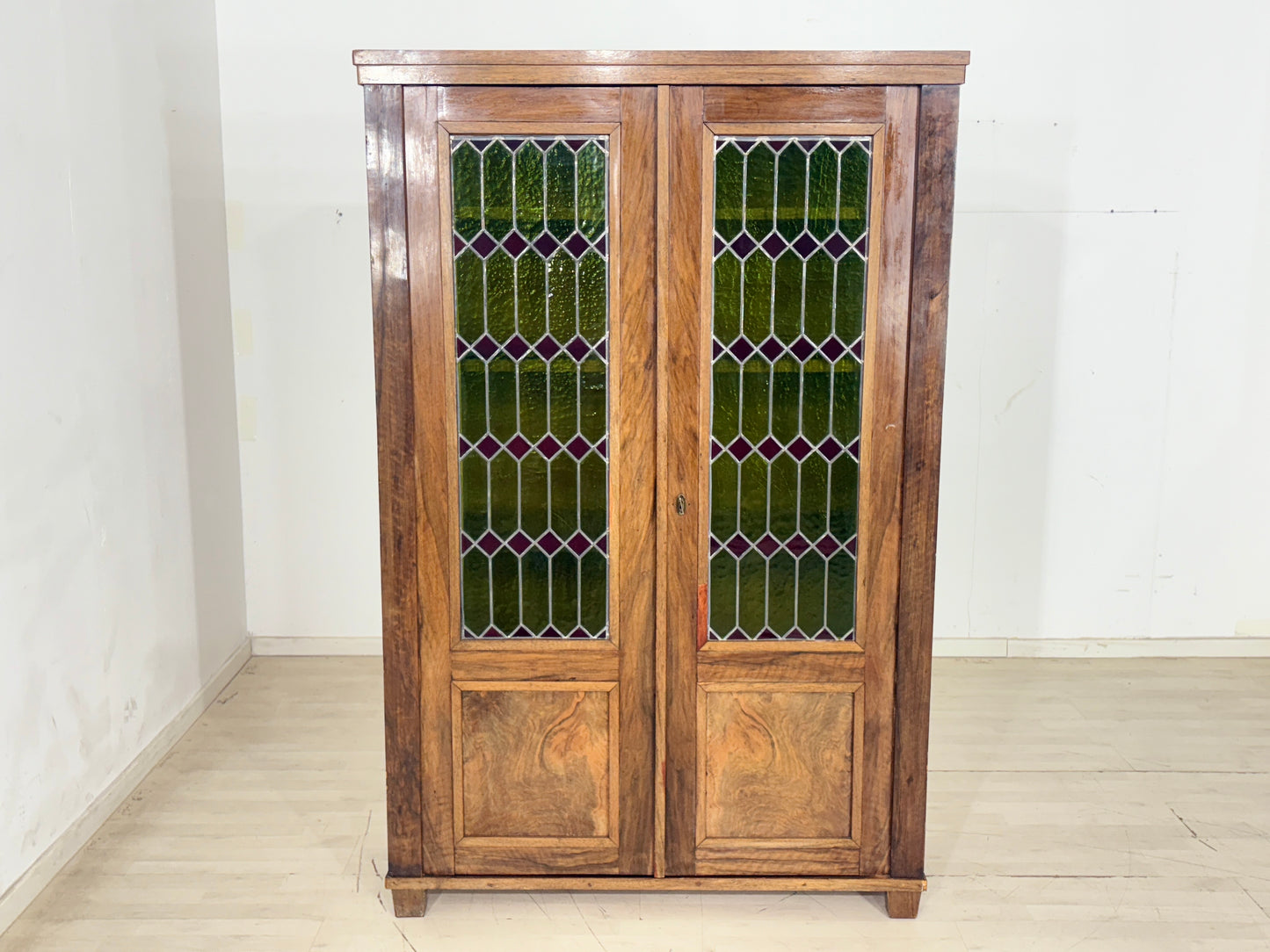 Sehr schöner Louis Philippe Fächerschrank Schrank Bücherschrank um 1880