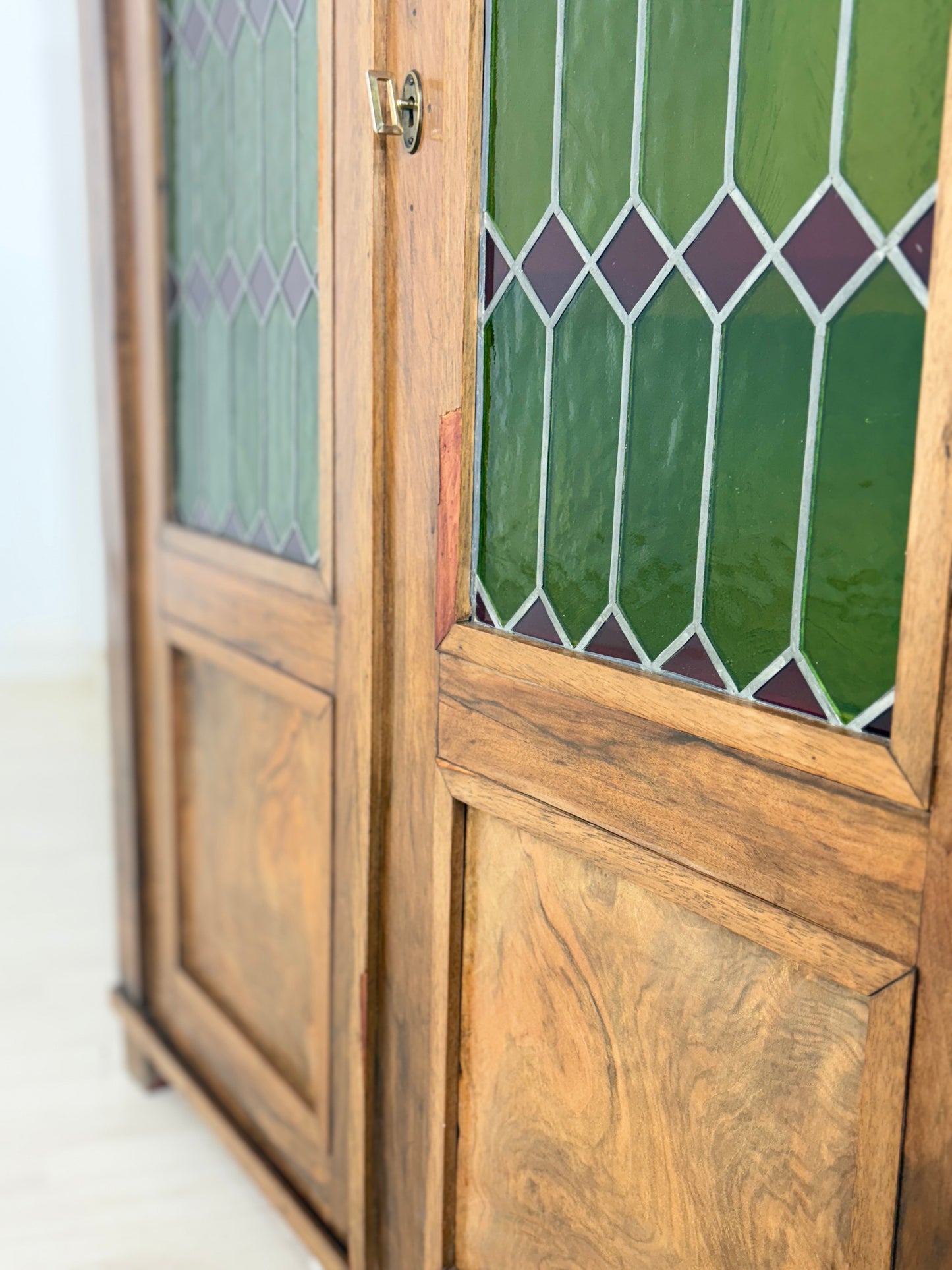 Sehr schöner Louis Philippe Fächerschrank Schrank Bücherschrank um 1880