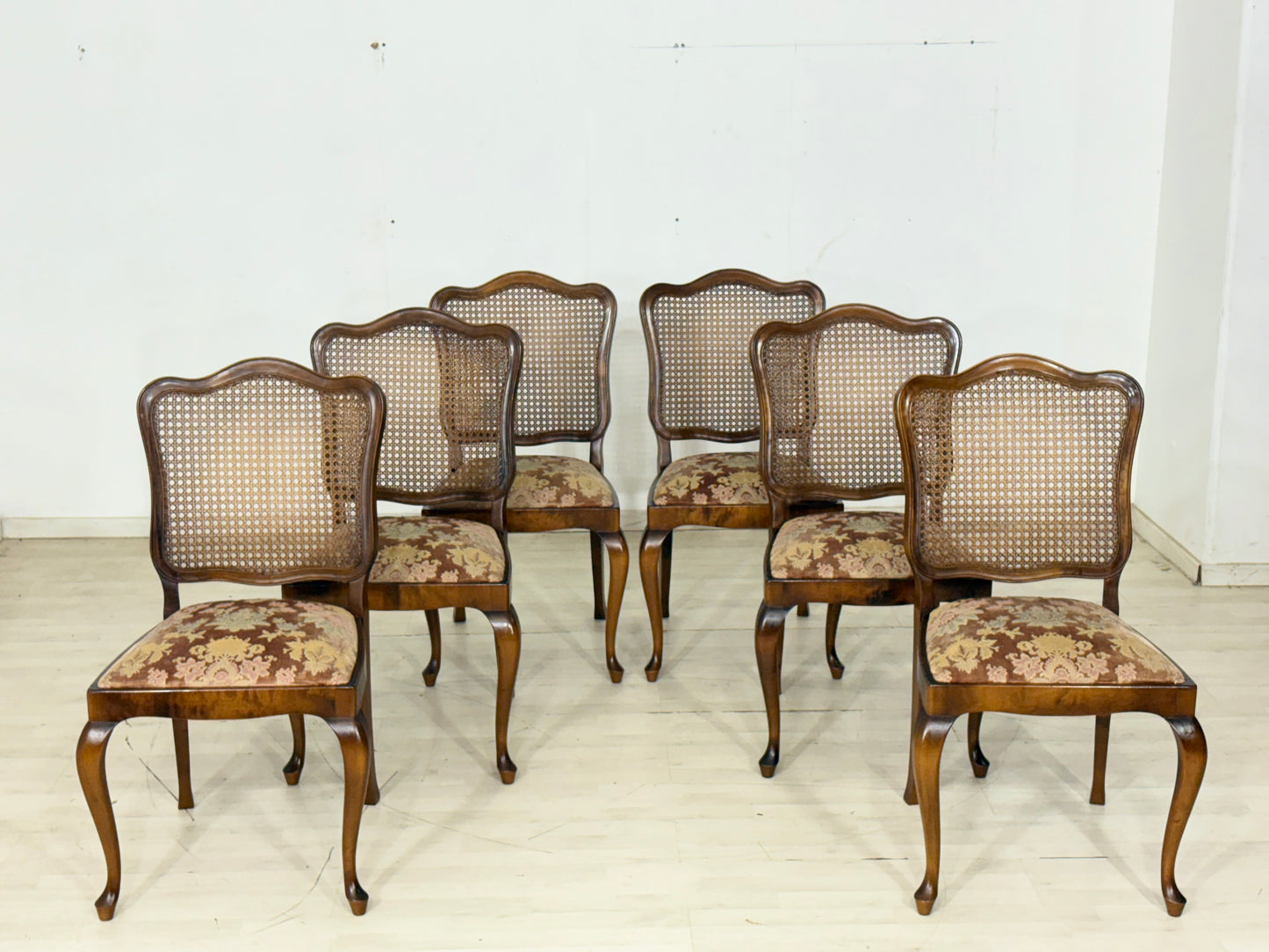 6er Set Chippendale Stühle / Vintage Esszimmerstühle / Mid Century Stühle