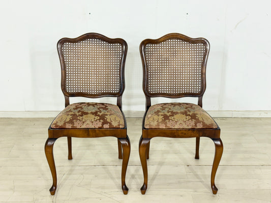 2er Set Chippendale Stühle / Vintage Esszimmerstühle / Mid Century Stühle