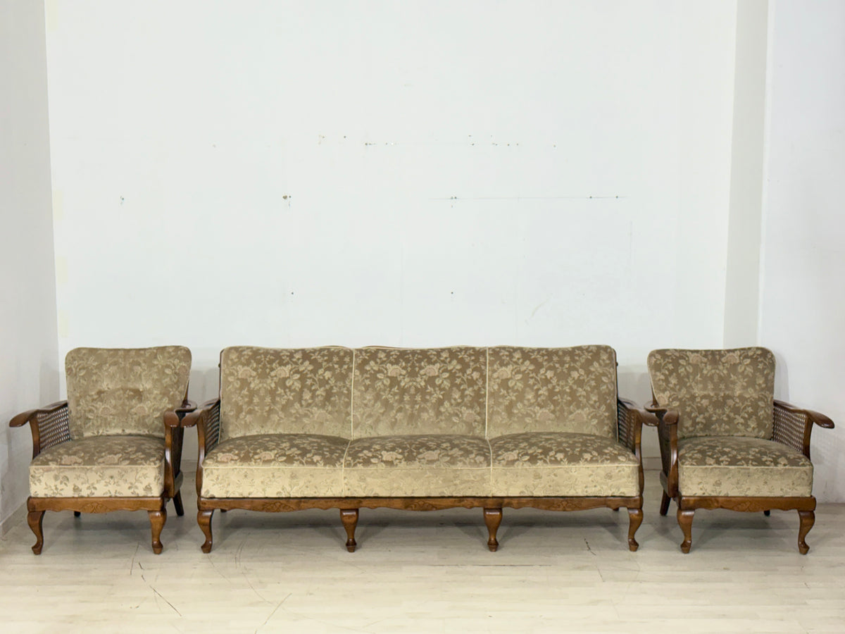Chippendale Couchgarnitur / Sitzgarnitur / Sofa & Sessel – 60er Jahre – Mobiliar Berlin