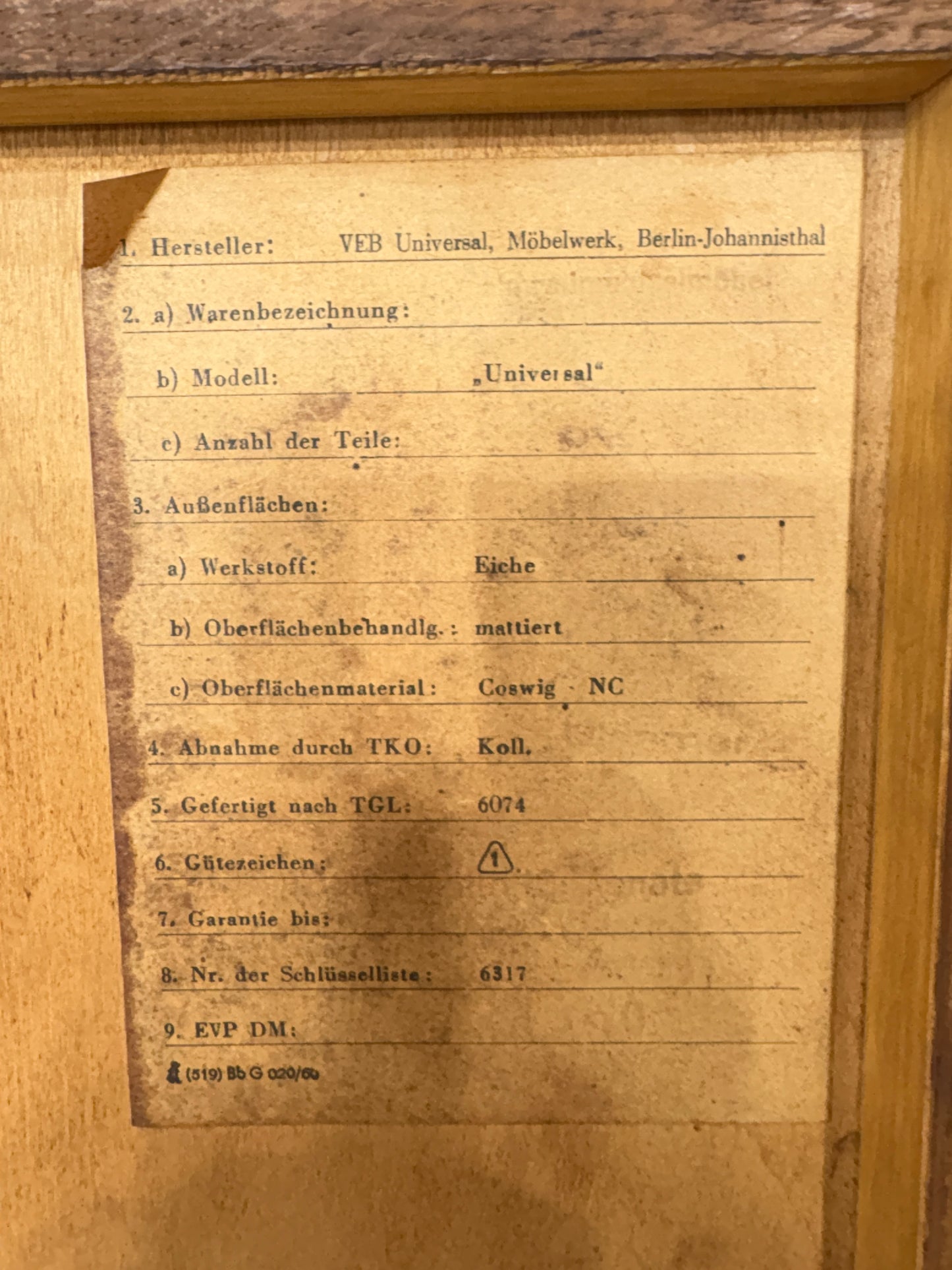Mid-Century Vitrine / Bücherschrank / Wohnzimmerschrank – 60er Jahre
