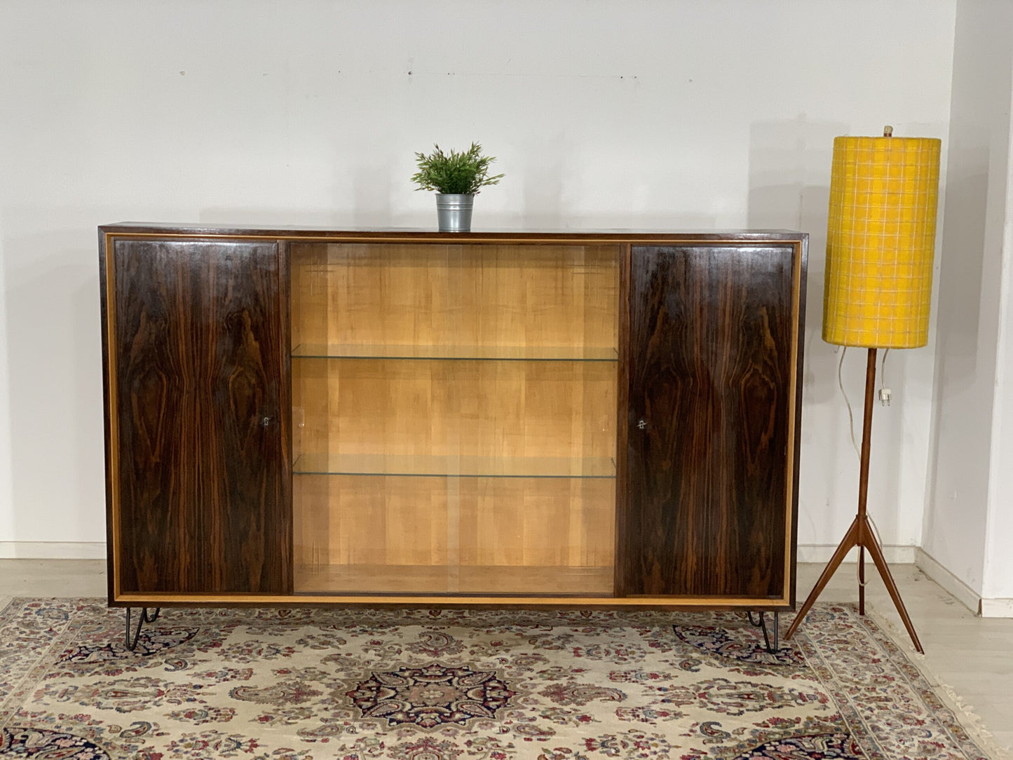 MID CENTURY HIGHBOARD ANRICHTE SIDEBOARD SCHRANK VINTAGE