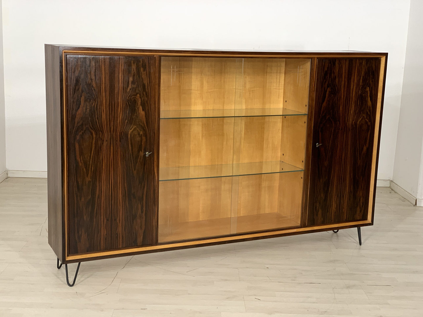 MID CENTURY HIGHBOARD SIDEBOARD CABINET VINTAGE