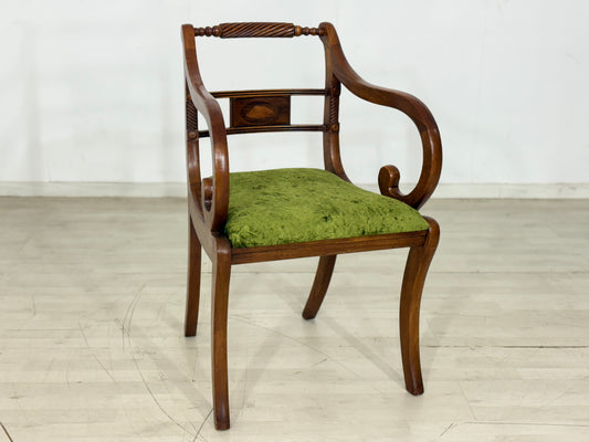 Englisch Schreibtischstuhl Stuhl Armlehnstuhl Vintage Regency