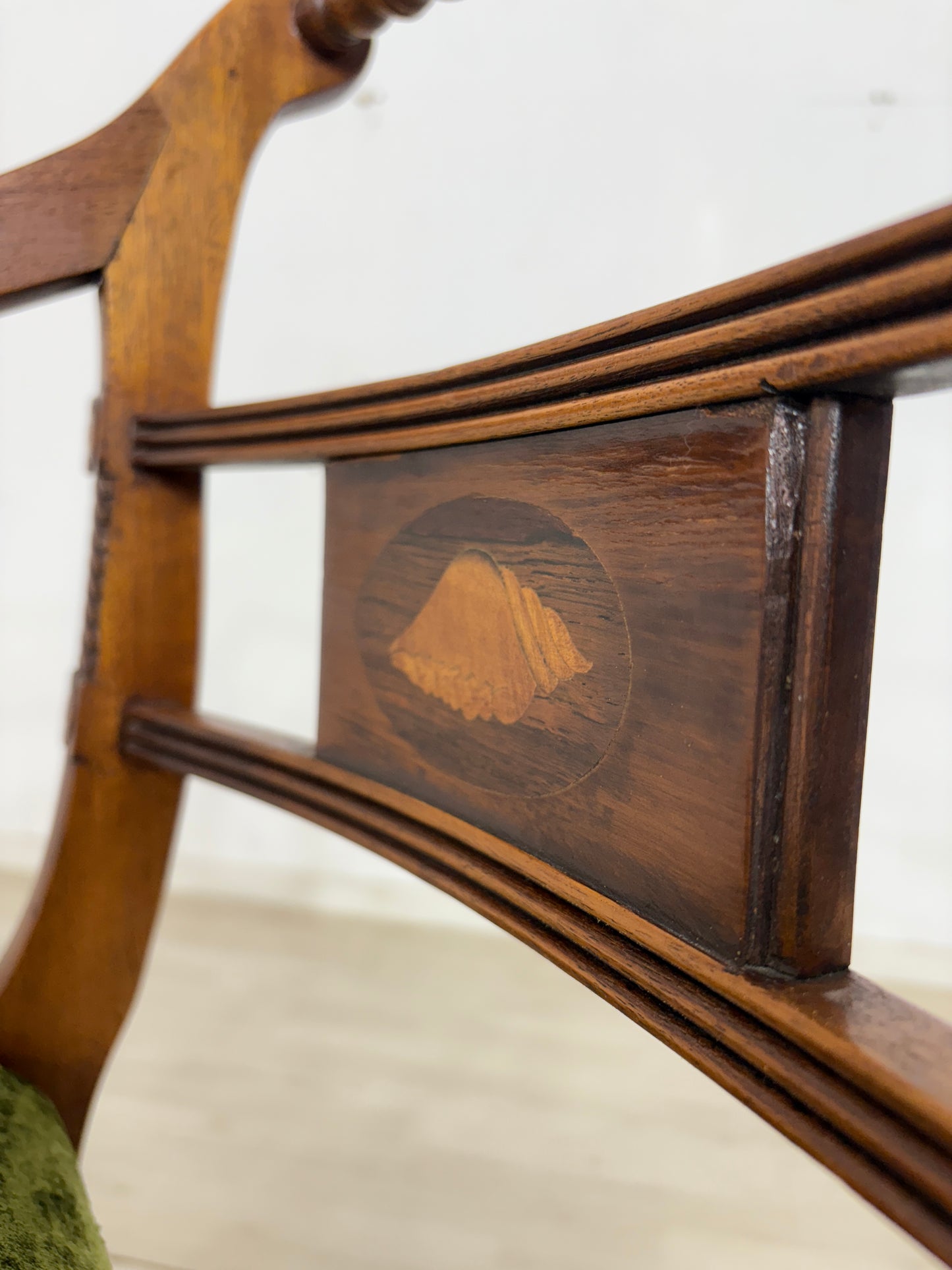 Englisch Schreibtischstuhl Stuhl Armlehnstuhl Vintage Regency