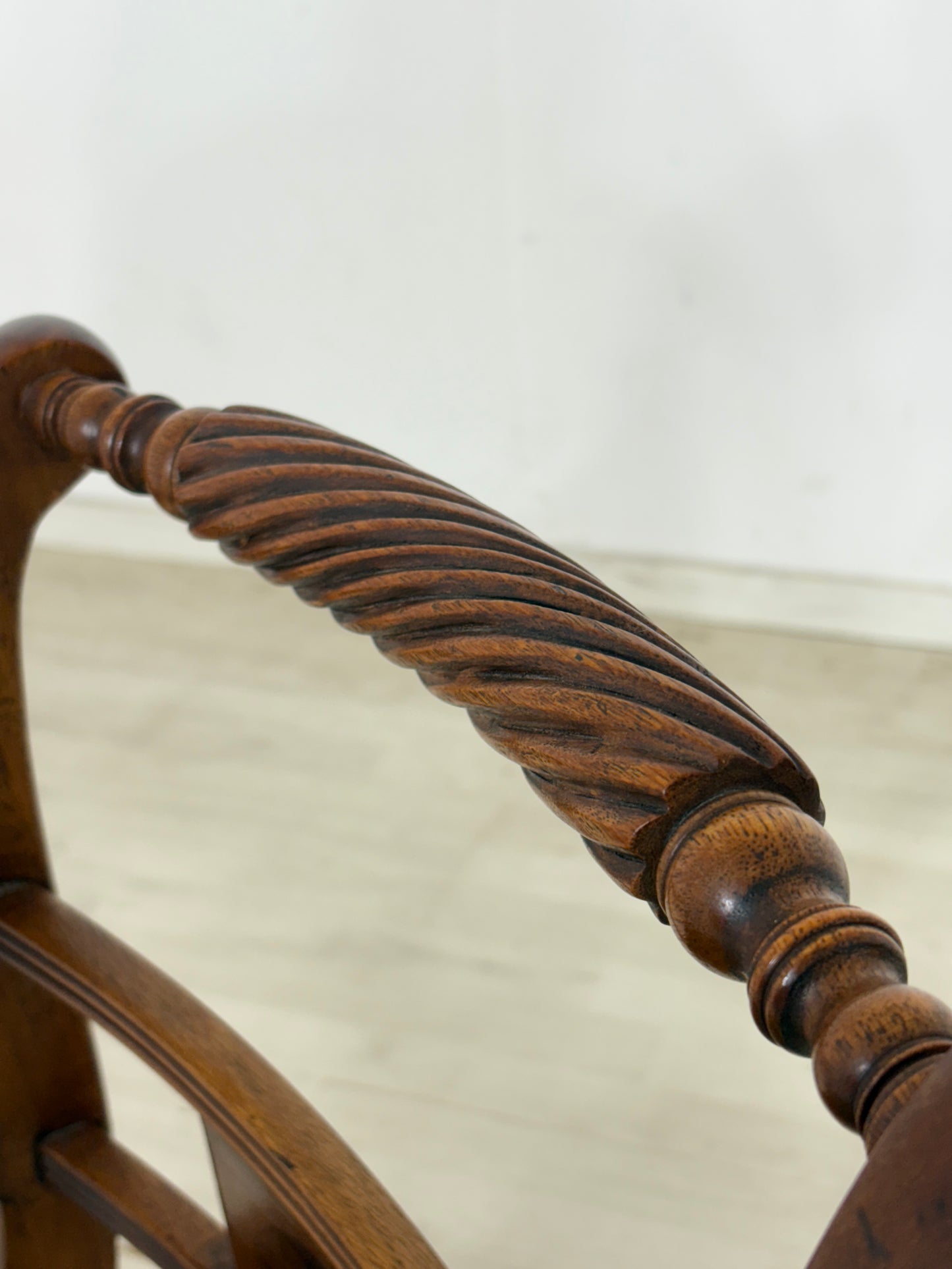 Englisch Schreibtischstuhl Stuhl Armlehnstuhl Vintage Regency