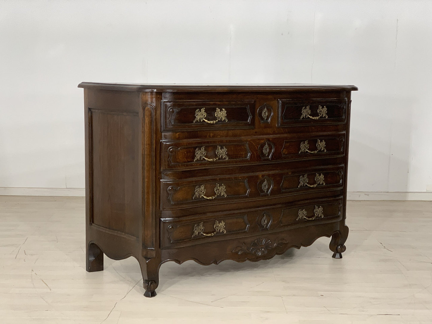 COMMODE CHIPPENDALE ANCIENNE LAVEUSE TIROIR CÔTÉ ARMOIRE VERS 1900