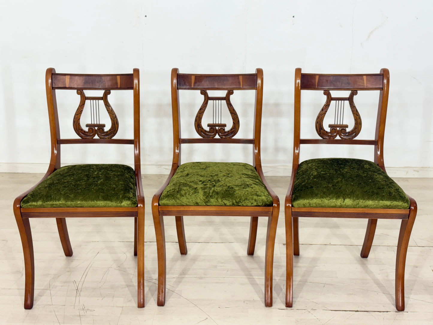 6x Mahagoni Stühle Esszimmerstühle Stuhl Esszimmerstuhl Vintage