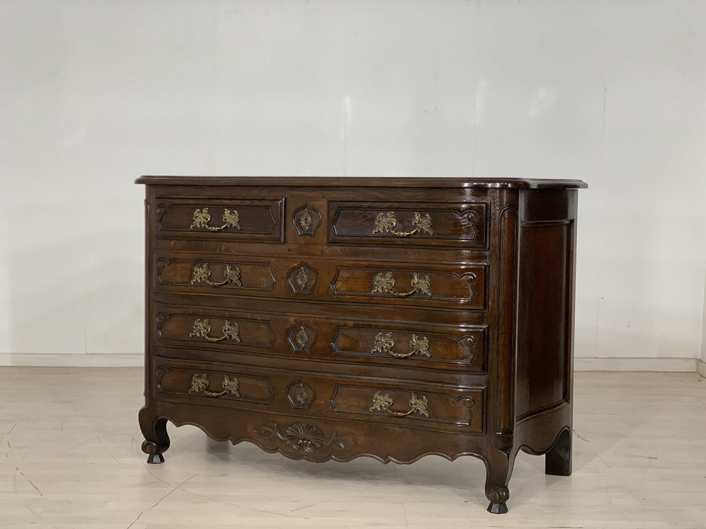 COMMODE CHIPPENDALE ANCIENNE LAVEUSE TIROIR CÔTÉ ARMOIRE VERS 1900