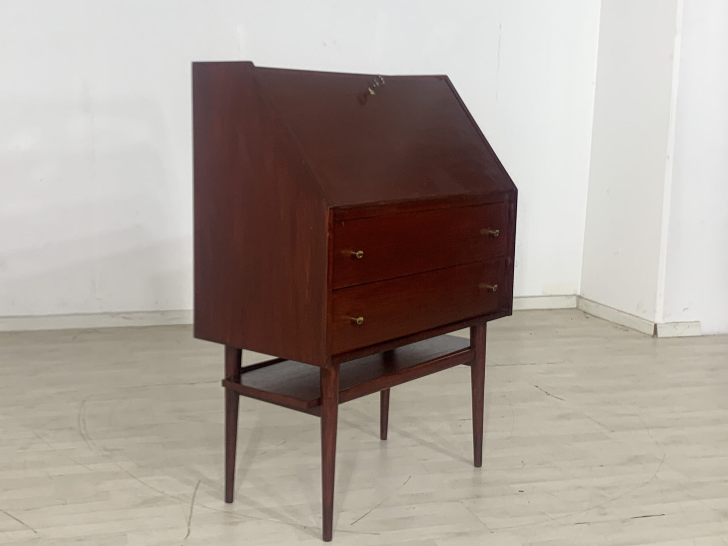 BUREAU DE SECRÉTAIRE DES ANNÉES 1960, CABINET D'ÉCRITURE VINTAGE BUFFET