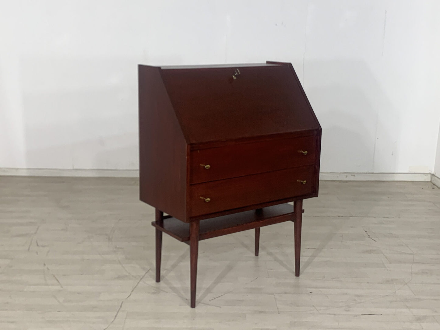 BUREAU DE SECRÉTAIRE DES ANNÉES 1960, CABINET D'ÉCRITURE VINTAGE BUFFET