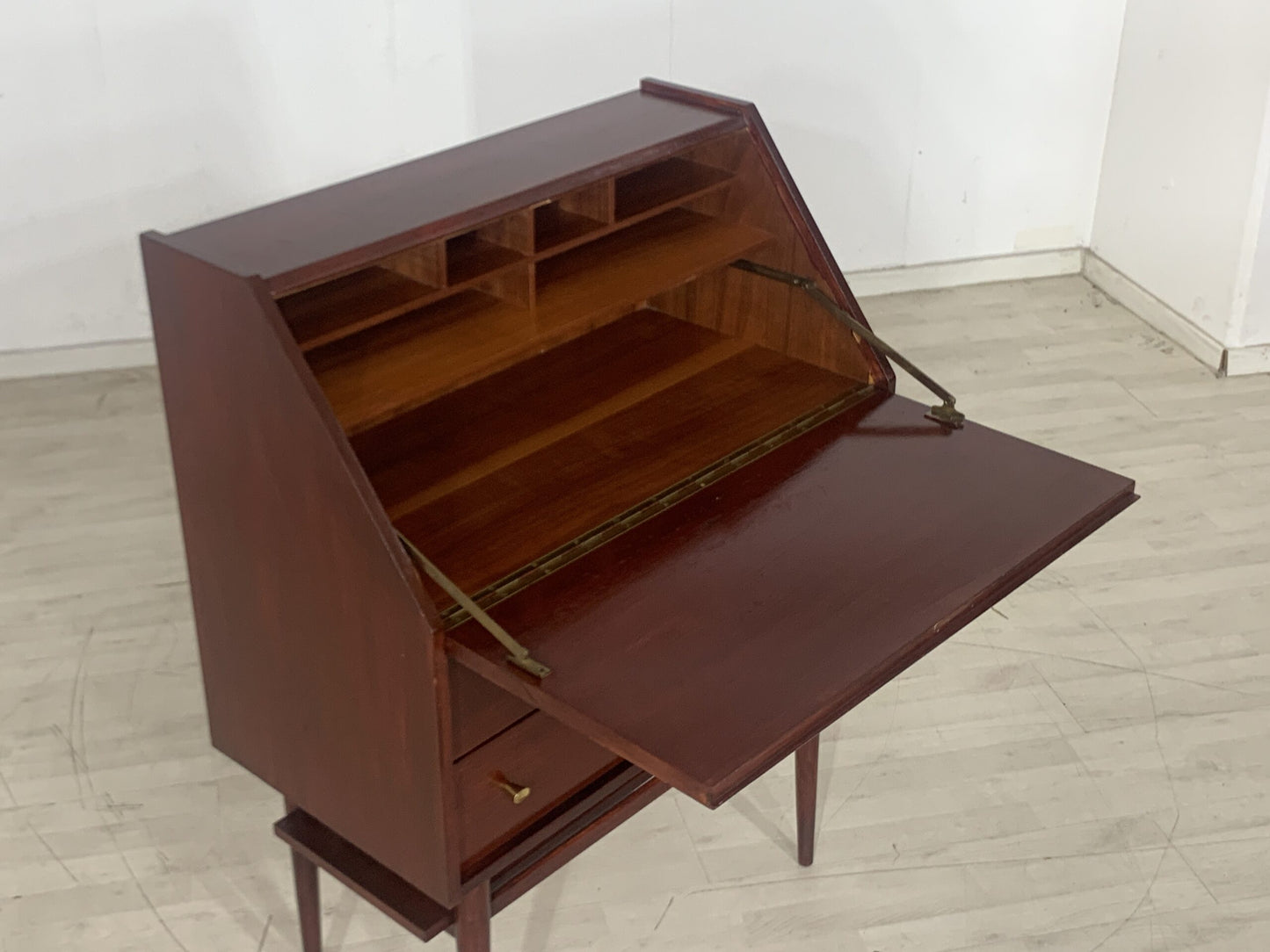 BUREAU DE SECRÉTAIRE DES ANNÉES 1960, CABINET D'ÉCRITURE VINTAGE BUFFET