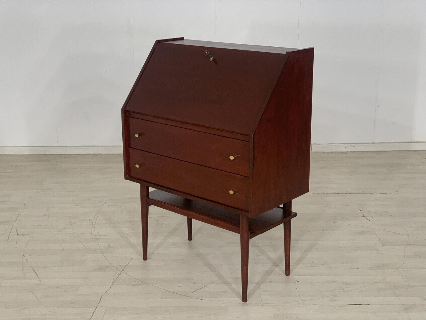 BUREAU DE SECRÉTAIRE DES ANNÉES 1960, CABINET D'ÉCRITURE VINTAGE BUFFET