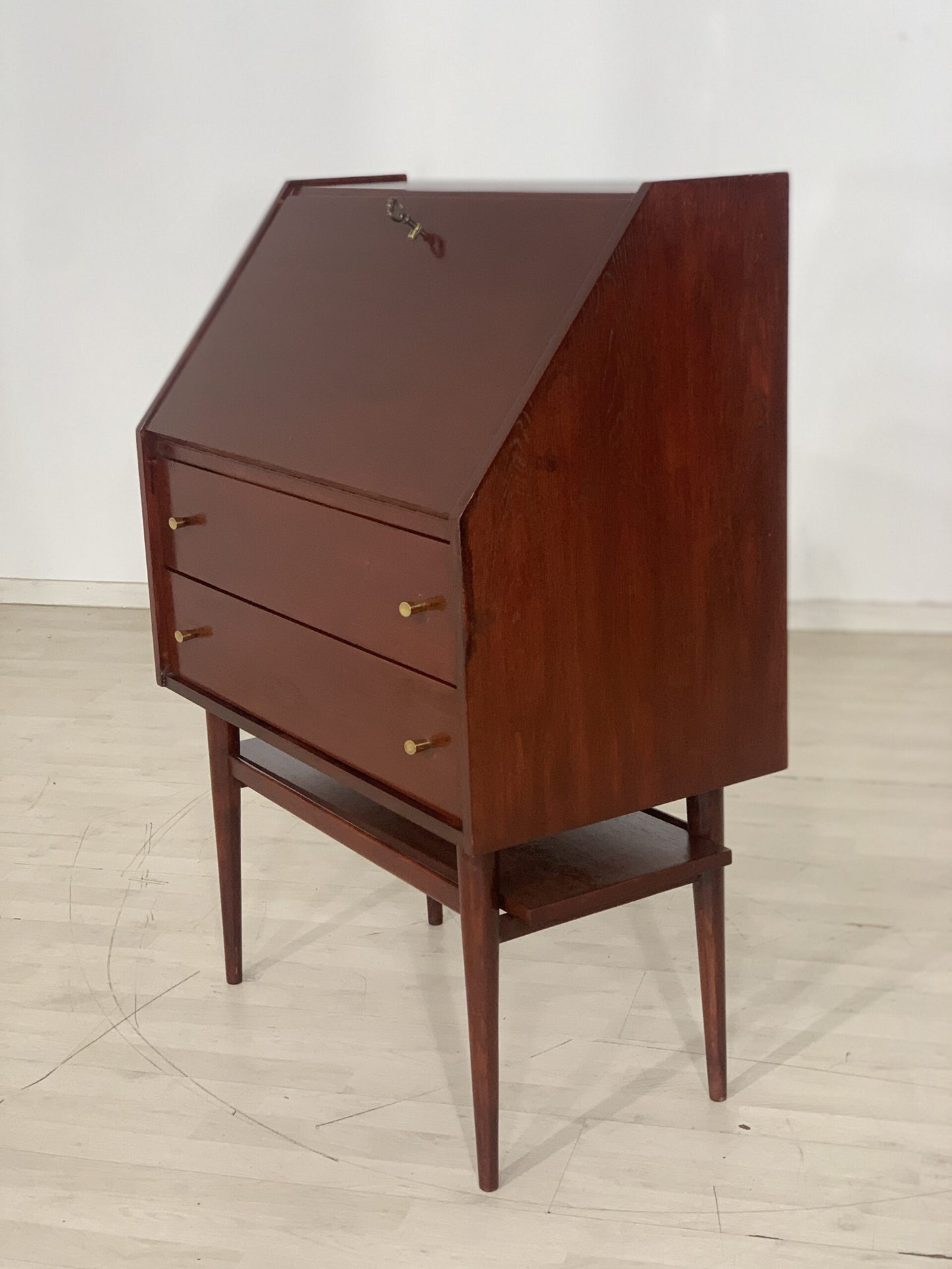 BUREAU DE SECRÉTAIRE DES ANNÉES 1960, CABINET D'ÉCRITURE VINTAGE BUFFET