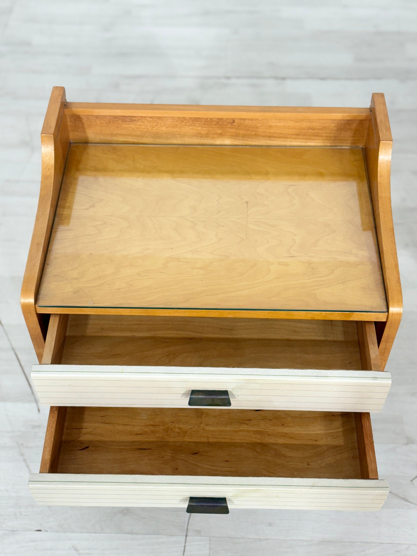 2x Vintage Nachttische Nachtschränke Beistelltisch Kommode