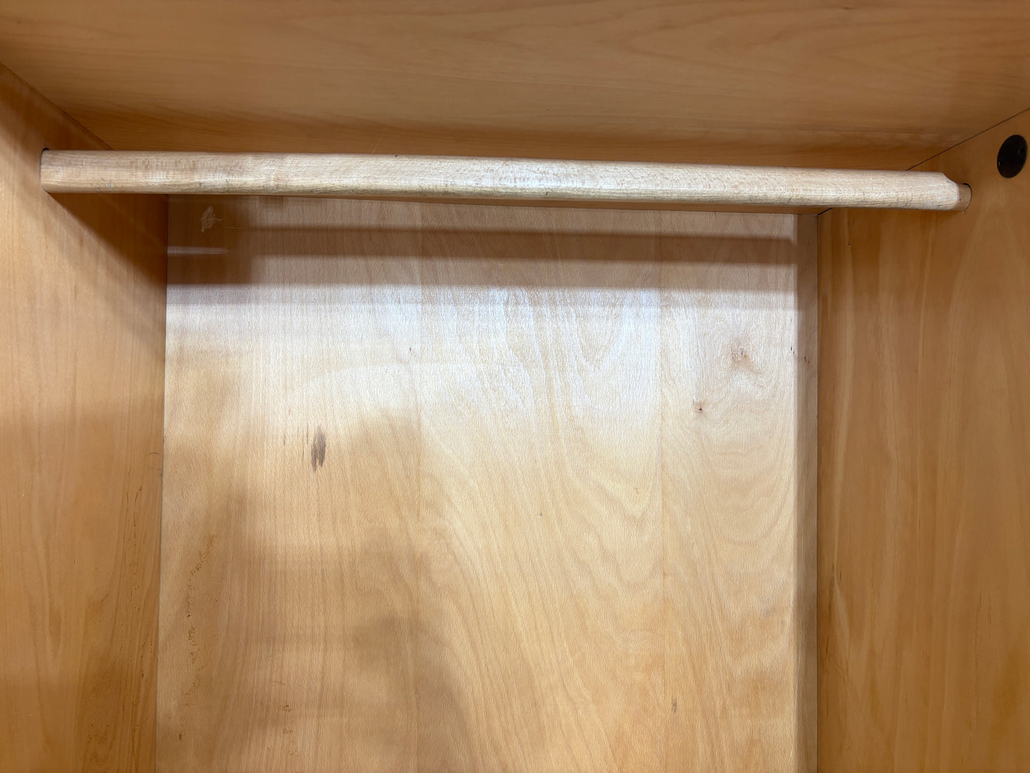 Vintage Kleiderschrank Holz Wäscheschrank Schrank Mid Century 1964