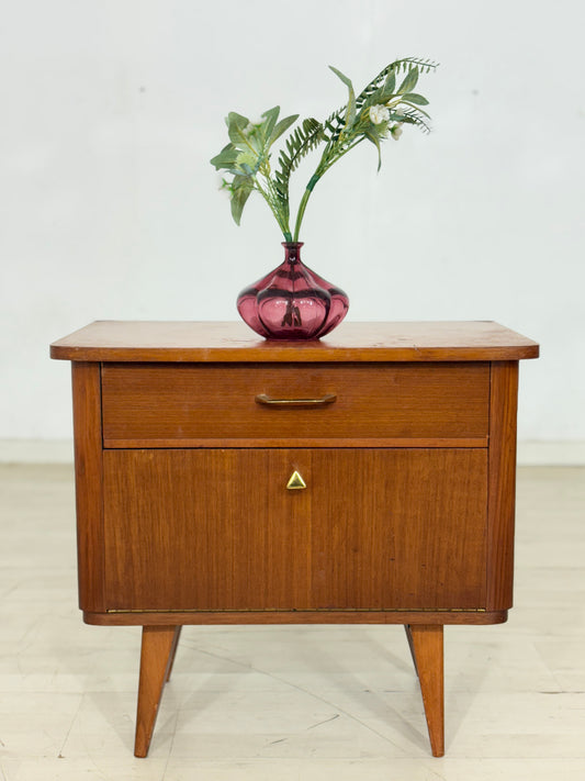 Mid Century Nachttisch Nachtschrank Beistelltisch Vintage