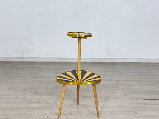 Vintage Nierentisch Blumenbank Blumentisch Beistelltisch Mid Centurty