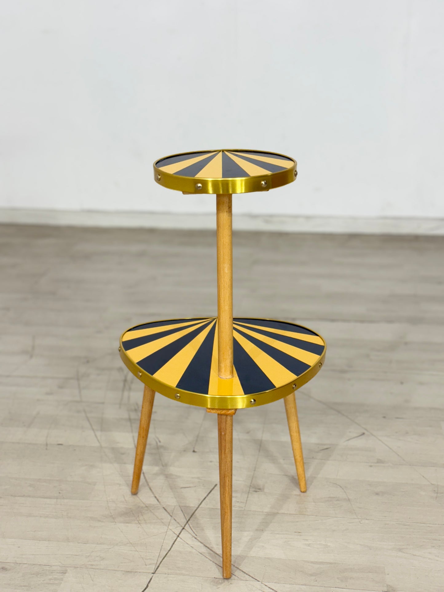 Vintage Nierentisch Blumenbank Blumentisch Beistelltisch Mid Centurty