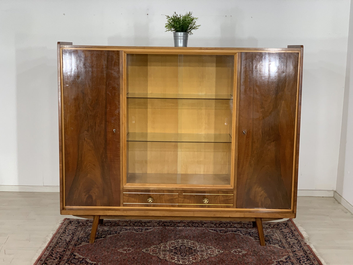 60'S SIDEBOARD CABINET TABLE CABINET LIVING ROOM CABINET VINTAGE HIGHBOARD