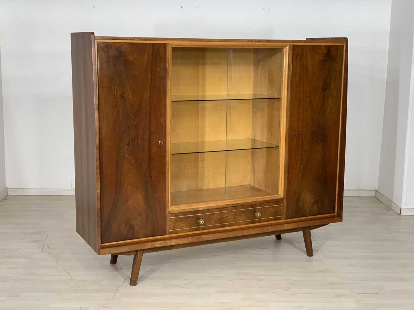 60ER JAHRE ANRICHTE SCHRANK GESCHIRRSCHRANK WOHNZIMMERSCHRANK VINTAGE HIGHBOARD