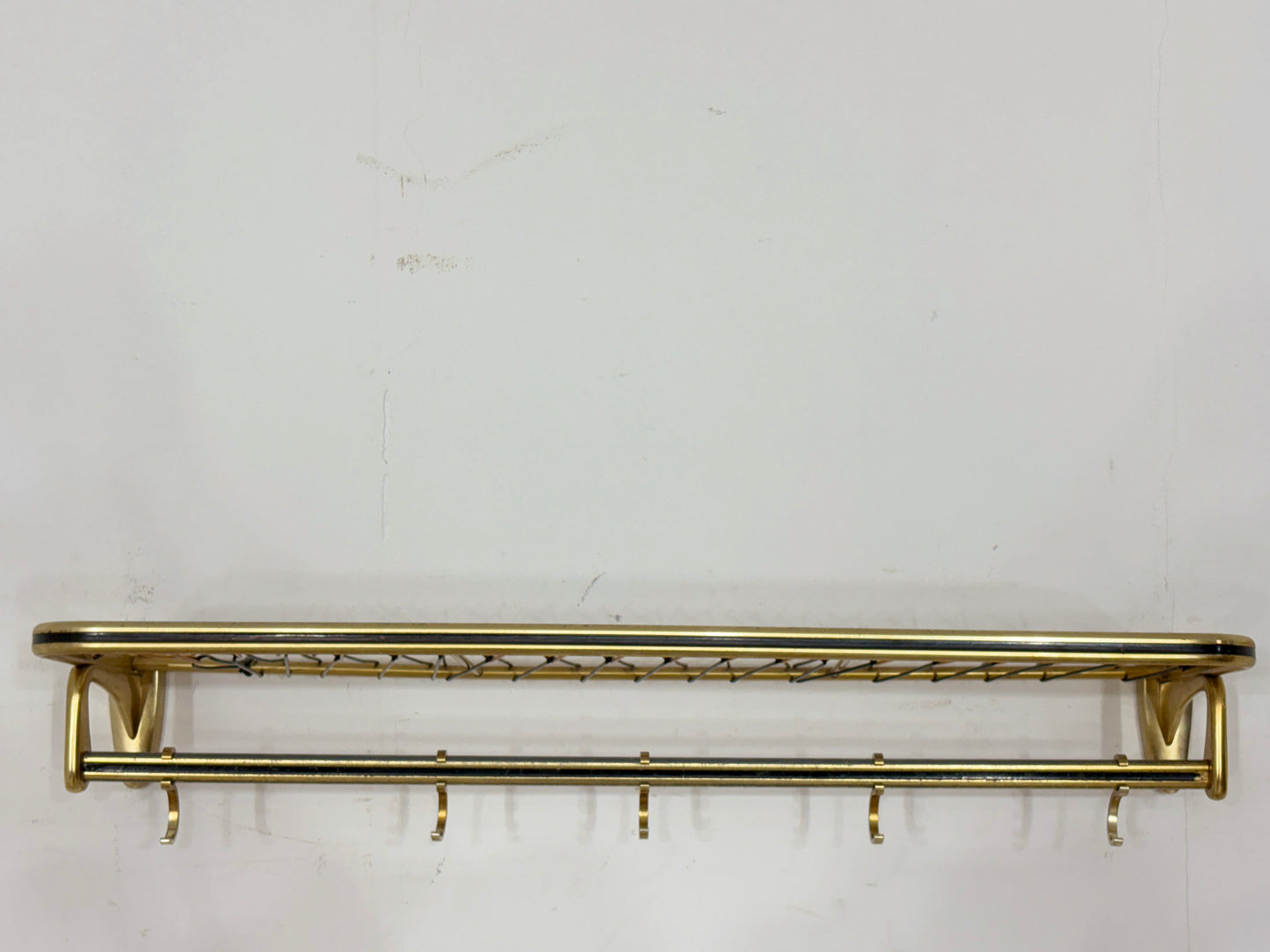 Mid Century Garderobe Garderobenanhänger Jackenständer Vintage Wandregal